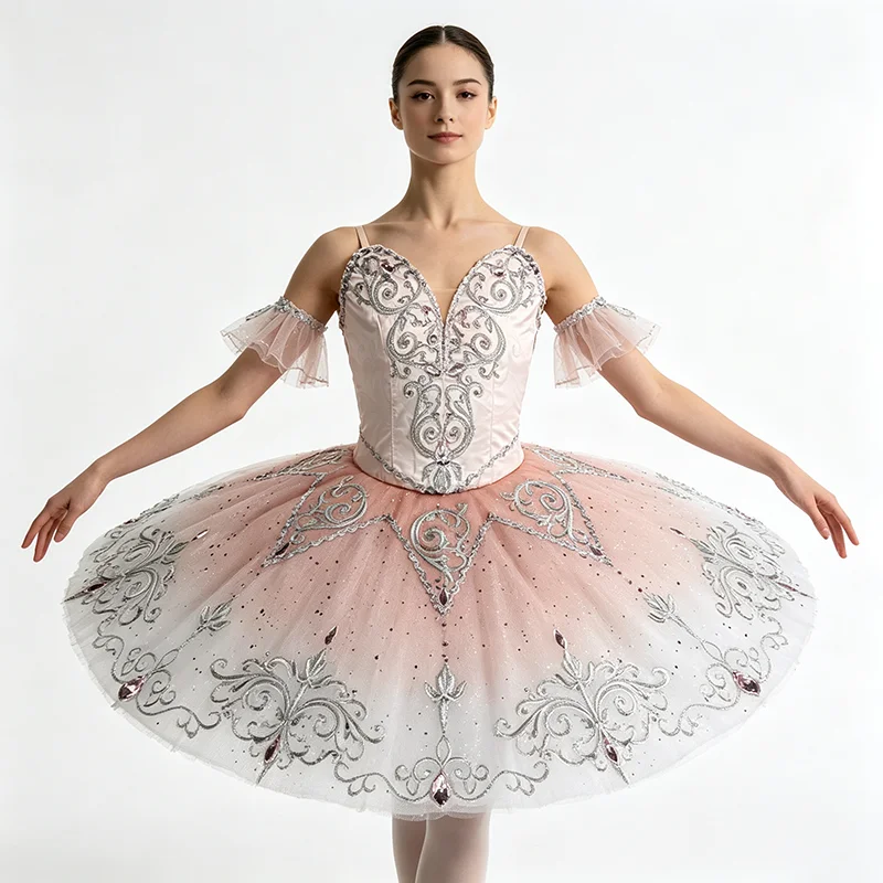 high quality hot selling  Unique Design Kids Girls Children Women Adult Performance Wear pink  Ballet Tutu Costumes