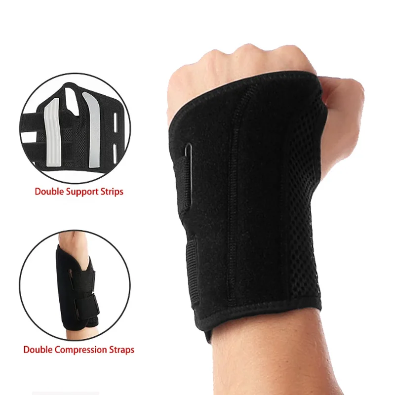 1PC Adjust Splint Sprains Arthritis Wrist Support Wrist Brace with Splints for Men Women Youth Hand Support for Carpal Tendonit