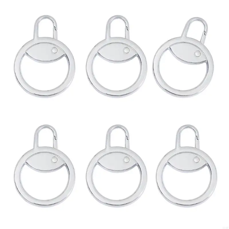 31BF 6LOTS 업그레이드 된 지퍼 풀 지퍼 강한 코드 ZIPPERS 당기기 교체 헤드는 가정 용도 및 여행 필수