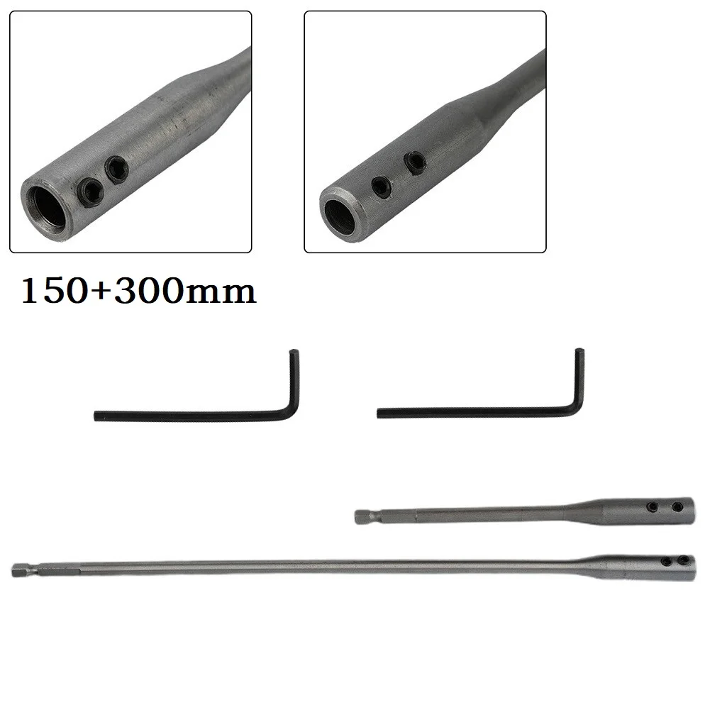 

2pcs/Set 150/300mm Drill Bit Extension Bar Hexagonal Shank Extension Bars Holder Quick Release Drill Bits Connecting Rod