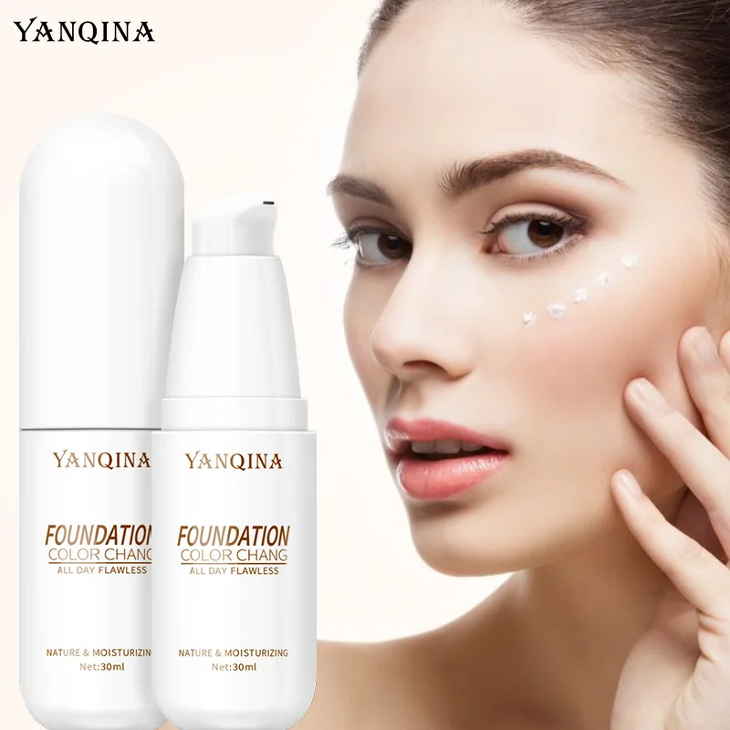 

Temperature Change Bb Cream Isolation Concealer Waterproof Oil Control Moisturizing Makeup Color Changing Foundation Liquid