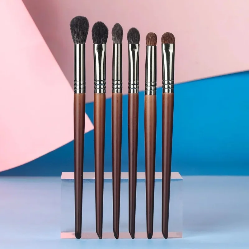 Yunduogirl 2Pcs Professional Eyeshadow Brush Eye Makeup Brushes Nose Eye Shadow Powder Soft Horse Goat Hair Make Up Tools