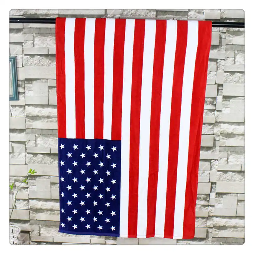 American Flag Beach Towel 70x150cm Microfiber Quick Dry Absorbent Bath Towel For Adults Travel Sport Swim Towels Washcloth