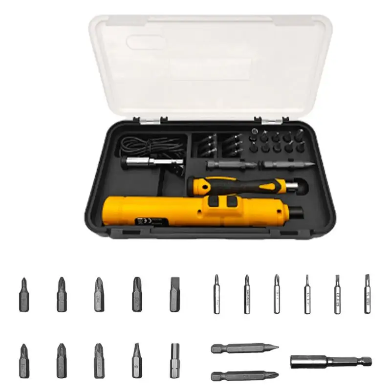 Screwdriver Kit Small Cordless Screwdriver Battery Operated 3.6V Screwdriver Rechargeable Screwdriver Small Home Repair Tool Kit
