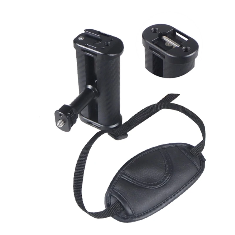 Universal Aluminum Side Handle Grip for DSLR Camera Cage with Cold Shoe Mount Ergonomic Design for Comfortable Handheld