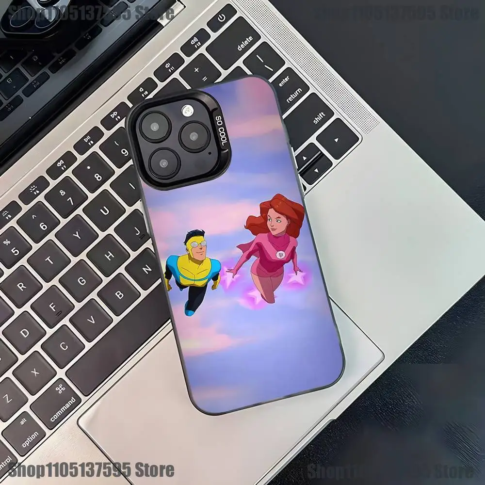 Invincible Mark Atom Eve Phone Case For iPhone 17,16,15,14,13,12,11,Pro,XS,Max,Plus,Mini,SE4,E Black Matte Shockproof Cover