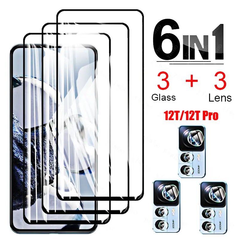 For Xiaomi 12T Pro Glass Screen Protectors for Xiaomi 12T Pro 12tpro Tempered Glass Lens Camera Film for Xiaomi 12 T Pro Glass