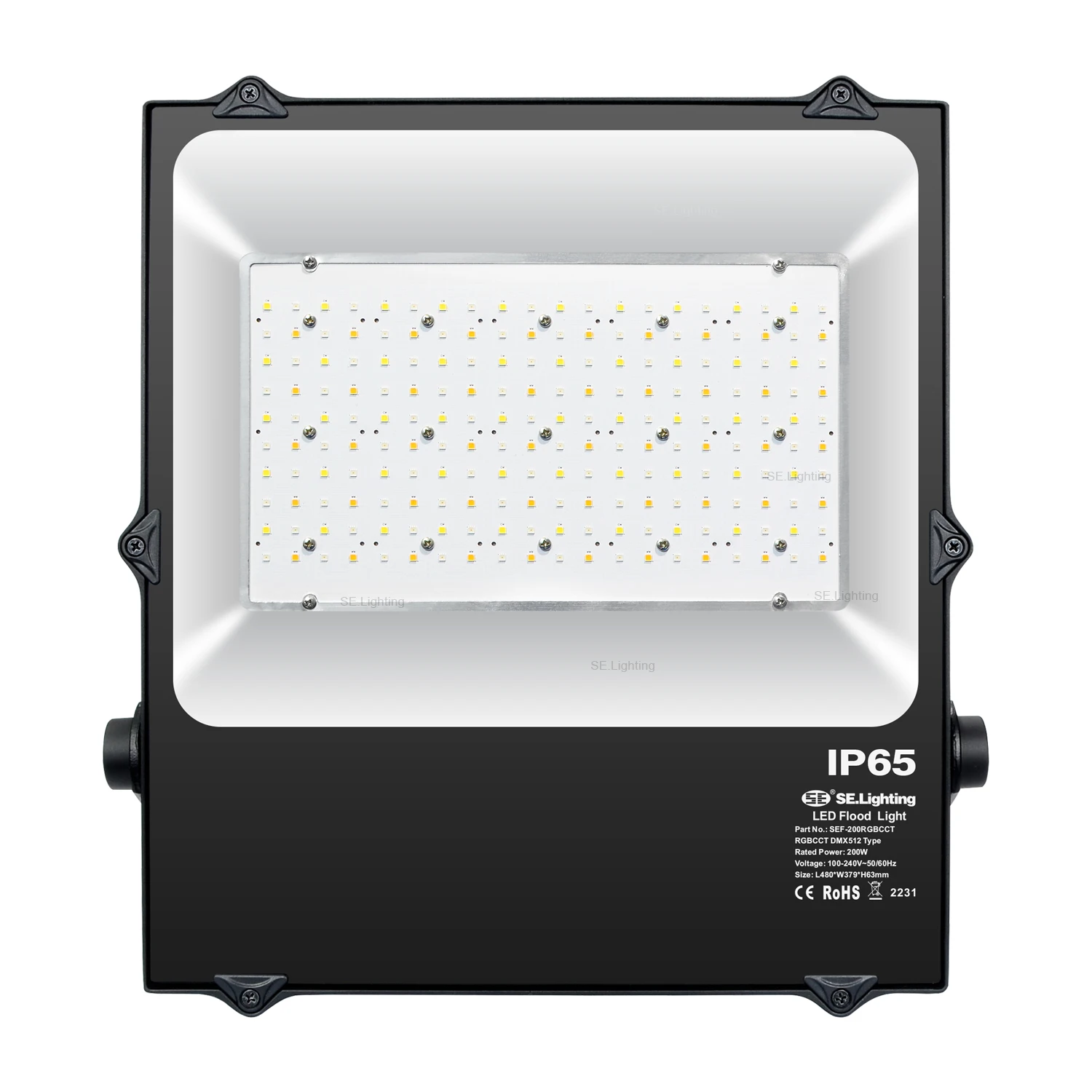 【2026】DMX 512 Outdoor RGB LED Flood Light IP65 Outdoor 100W 150W 200W Stage Light Bars LED