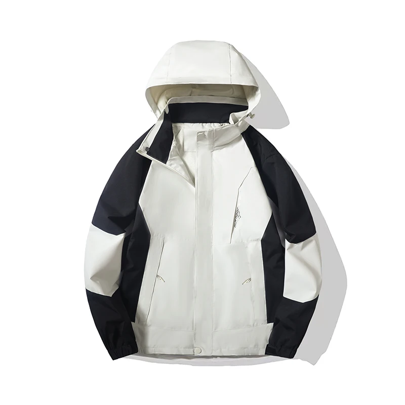 

Mens Womens Waterproof Windbreaker Jacket Outdoor Hiking Coat Lightweight Hooded Workwear Urban Style Mountain Fashion Spring
