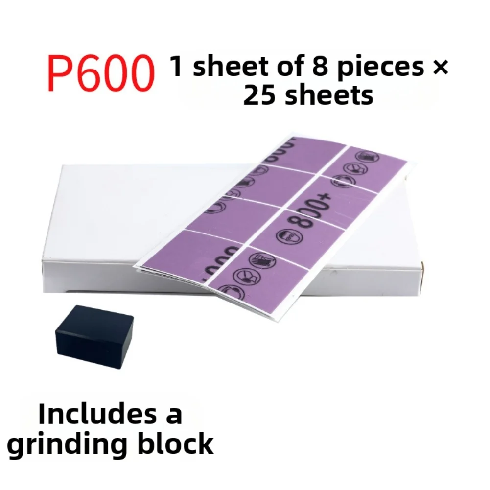 25PCS/BOX P600-p3000 Grit Cloth Sander Grinding Polishing Sandpaper Auto Scratch Repair Tool Paint Defects Manual Grinding Block