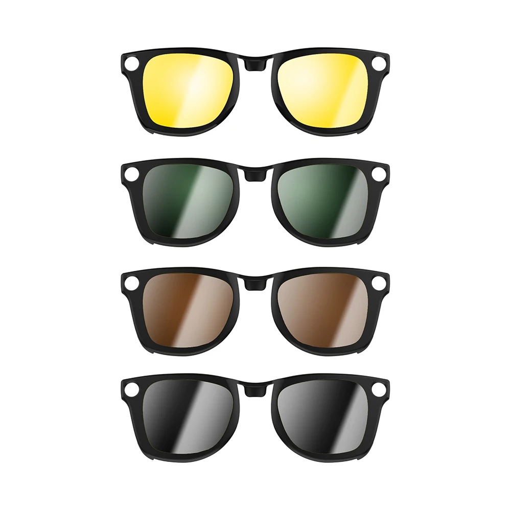 HIBLOKS – nakładki do okularów Ray-Ban Meta Wayfarer GEN1, GEN2 i GEN3 (modele RW4011/RW4012/RW4008/RW4006) – inteligentne okulary, klipsy, soczewki polaryzacyjne. — zdjęcie produktu 8