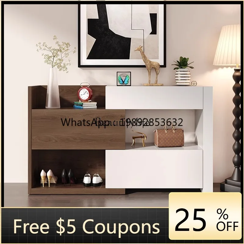 

FF Medieval style entrance storage locker Simple modern tipping bucket multi-layer locker