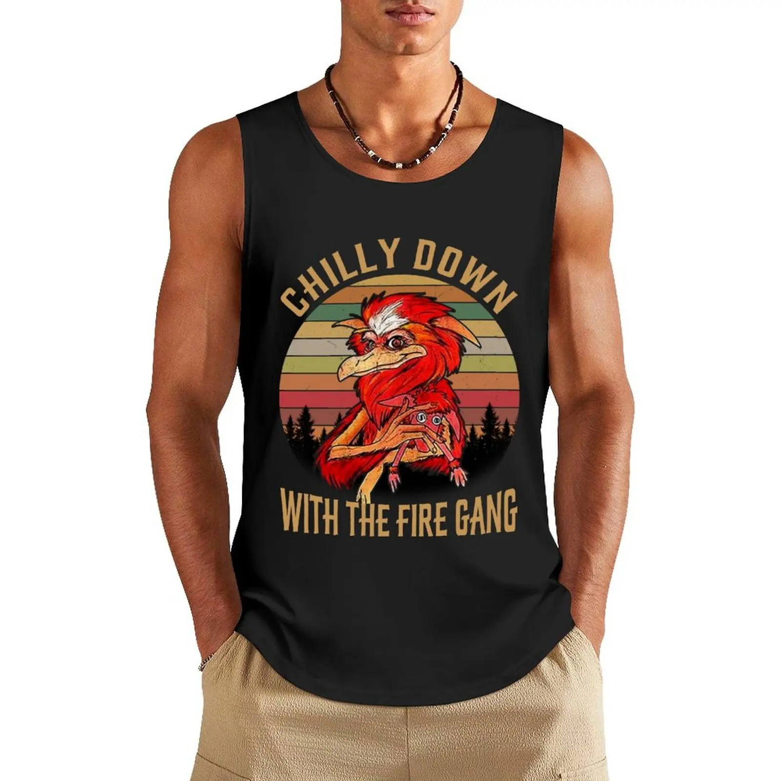 

Chilly Down with The Fire Gang Tank Top Clothing gym training accessories