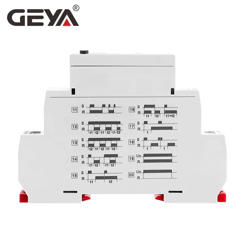 Relè Timer multifunzione con Display digitale GEYA GRT8-X con 20 funzioni AC230V o AC/DC12V-240V 0.1S-99 giorni di ritardo