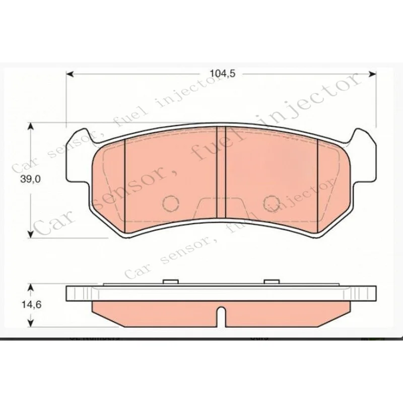 Q+ New  Rear Axle GDB3348AT Brake Pad Disc Kit For CHEVROLET DAEWOO