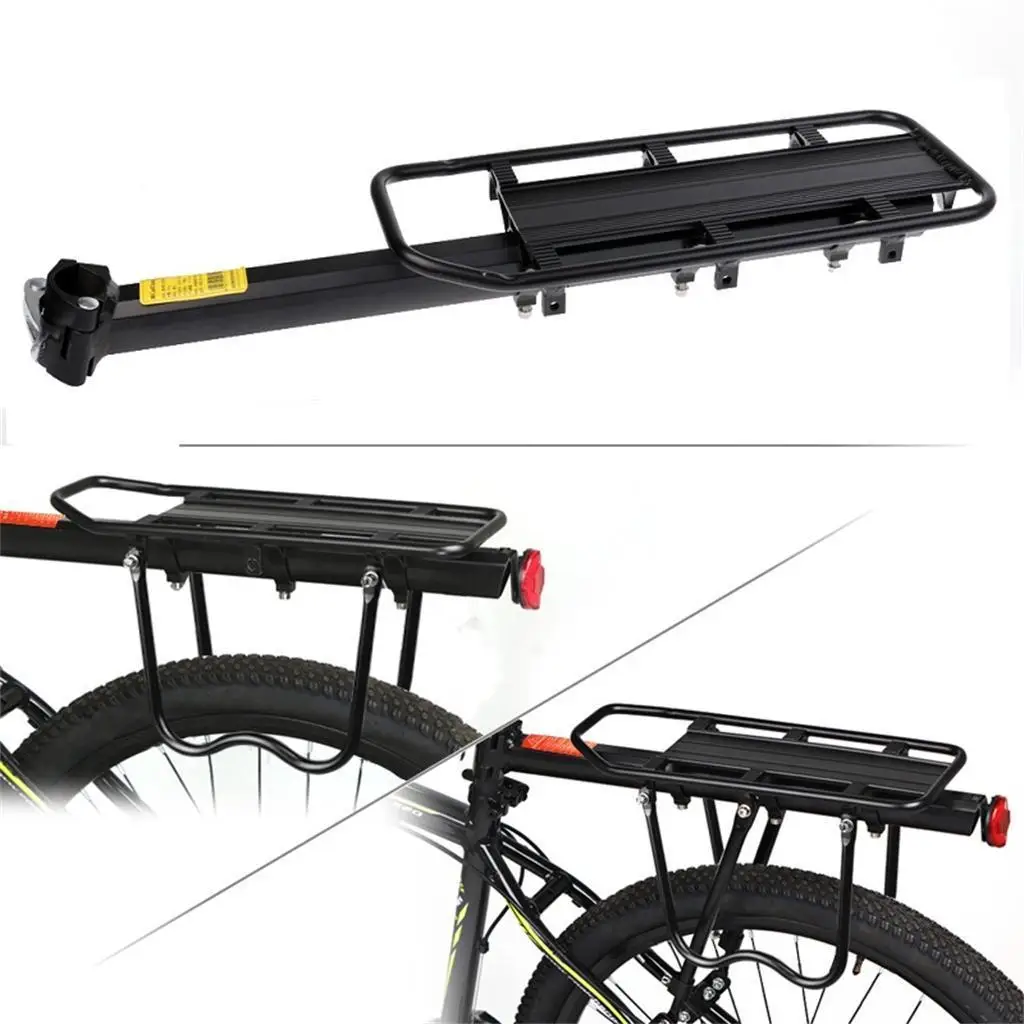 Aluminium Alloy Bicycle MTB Bike Rear Rack Luggage Carrier Shelf Bracket Seat Post Mount 130kg