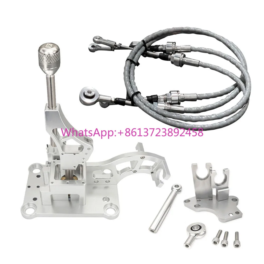 

RSX Billet Auto Racing Gear Knob Short Shifter Box Assembly Cables Brackets Shift Linkage H22 H23 H F Series Swap