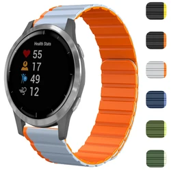 Magnetic Strap watchband For Garmin Vivoactive 3 4/Venu 2 Plus/Forerunner 265 255 245 645 55 Silicone Band Bracelet 20mm 22mm