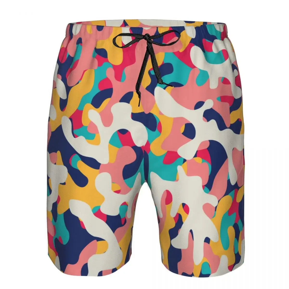 

Men's Beach Short Swim Shorts Abstract Camo Surfing Sport Board Shorts Swimwear