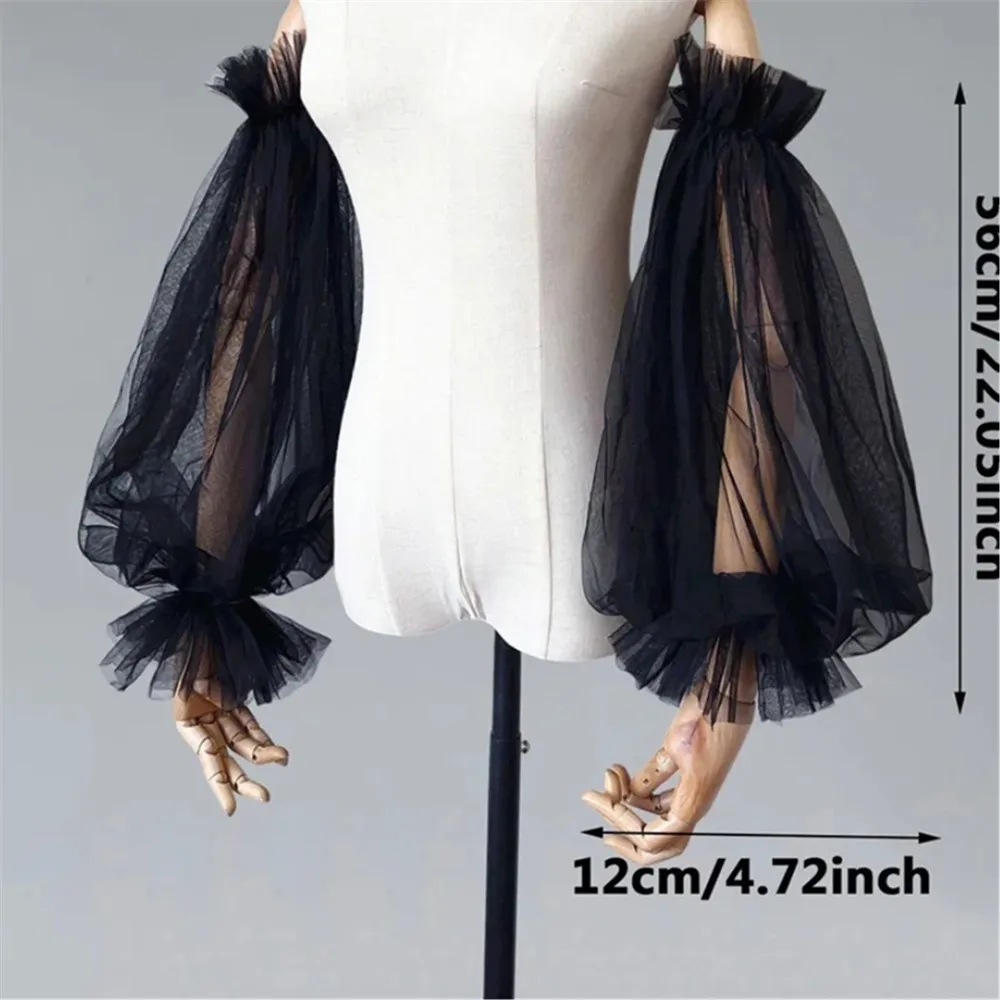 

Священные свадебные рукава, пряжа, свадебные длинные перчатки в форме фонаря, аксессуары для свадебного платья, нарукавники, косплей