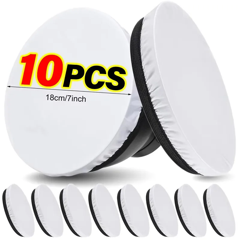 Light Diffusers 7inch/18cm Flash Light Diffuser Lamp Sock Cloth Standard Studio Strobe Reflector for Television Shooting Props