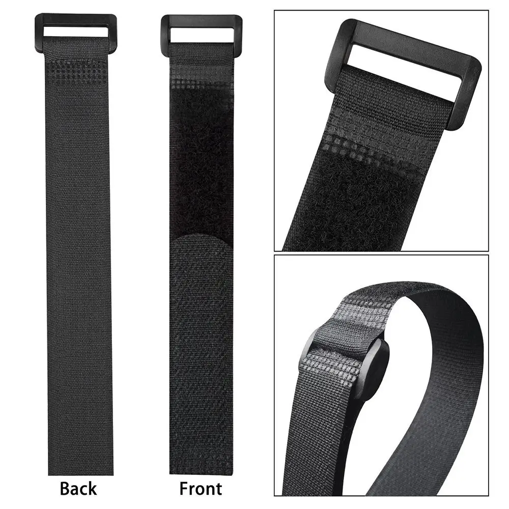 20*500mm 10pcs New Self-adhesive Multil Purpose Nylon Hook & Loop Strap Cable Ties Reusable Fastening Bike Tie