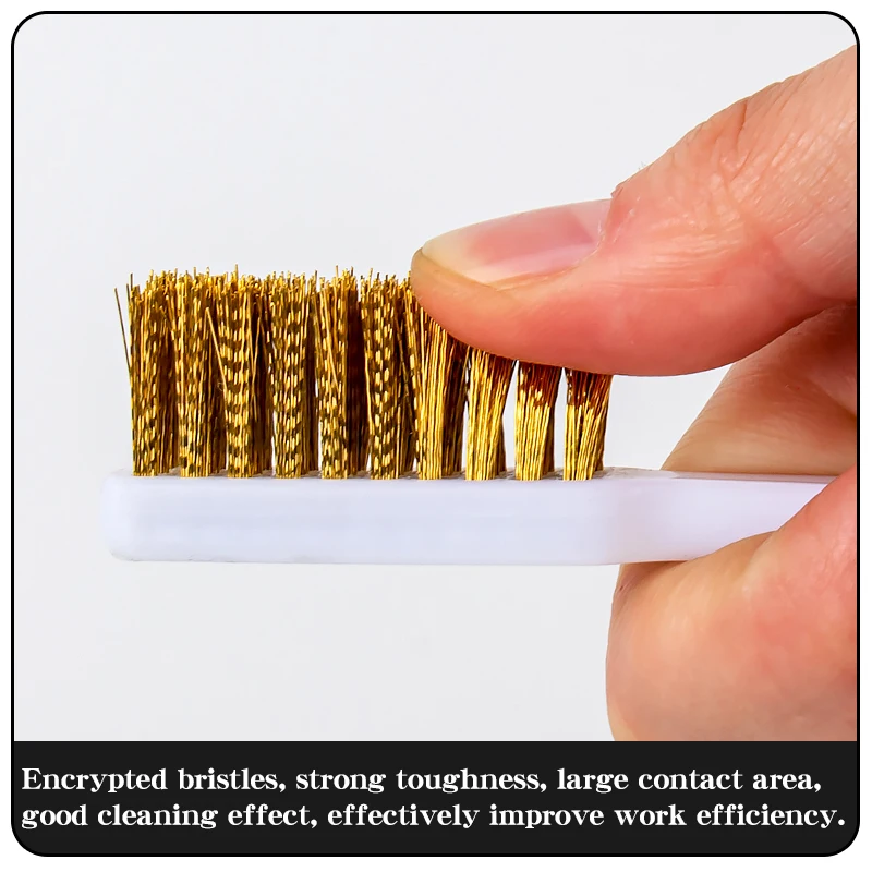 Mini Draht Pinsel Set Stahl Messing Nylon Reinigung Polieren Detail Metall Rost Pinsel