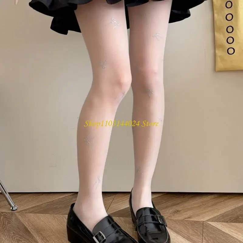 

N5KE Women Sheer Tights High Waist Pantyhose Thigh High Stockings Nylon Stockings