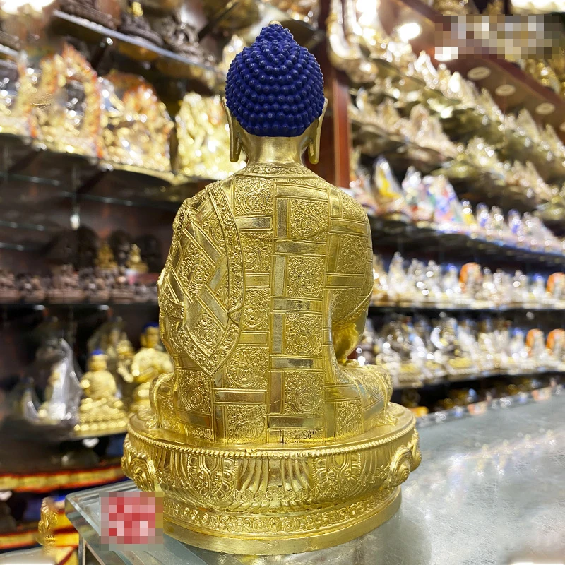 Asia Buddhism home temple Patron saint high grade gilding Vajra Amitayus Tathagata Buddha bless Safety Health good luck