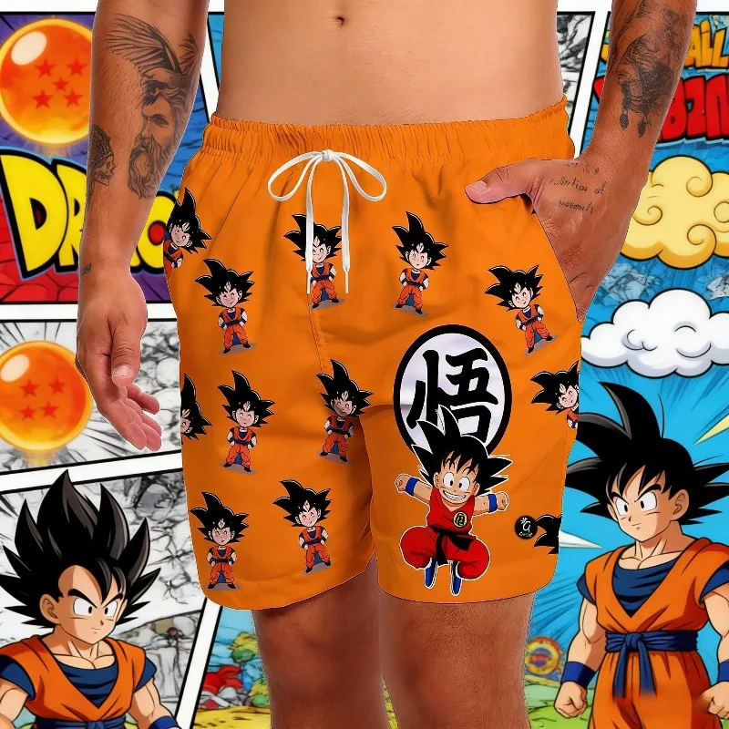 

2026 Dragon Ball Z Goku & Vegeta Gym Shorts Anime 3D Printed Adult Kids Shorts Summer Quick-dry Comfy Lightweight Beach Shorts