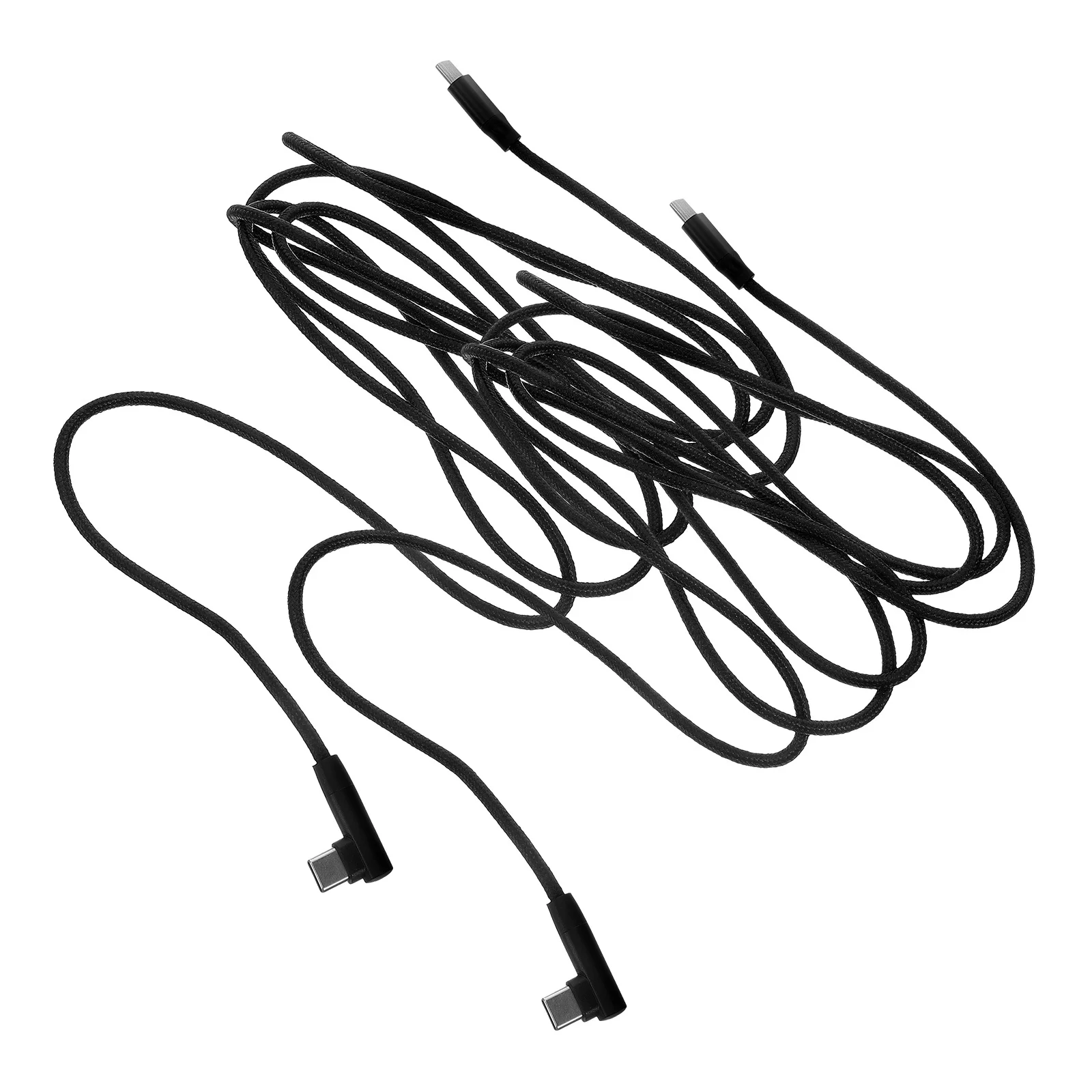 

2Pcs Fast Charging Data Cables Nylon Braided Type-C USB Phone Durable Long Life Portable Practical USB Cables