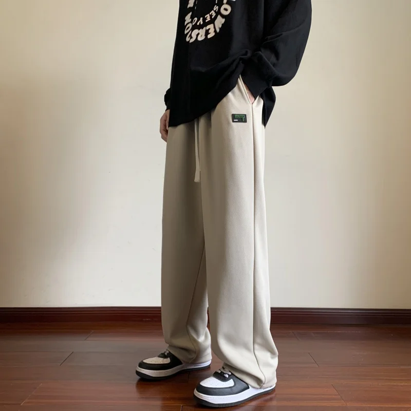 Outdoor heren modieuze trendy sport vrije tijd broek met rechte pijpen Comfortabele en veelzijdige hoogwaardige broek voor het hele seizoen