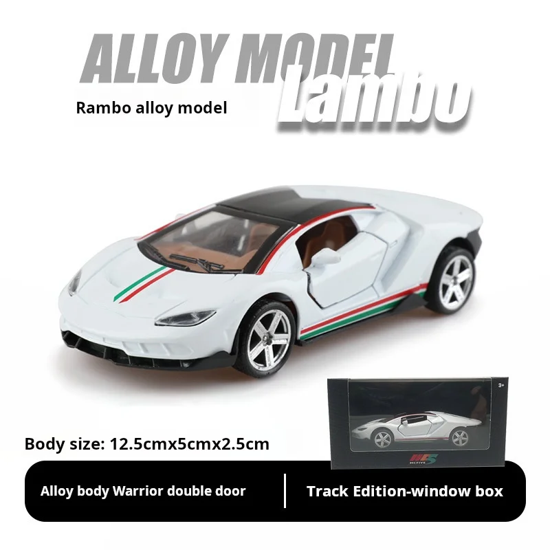 1:36 Modello di veicolo Super Classic Pull Back Toy Car Collezione educativa Porta aperta Modello di auto Regalo Auto regalo per Lamborghini