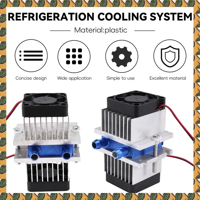 

A77I 1 Set Mini Air Conditioner DIY Kit Thermoelectric Peltier Cooler Refrigeration Cooling System + Fan For Home Tool