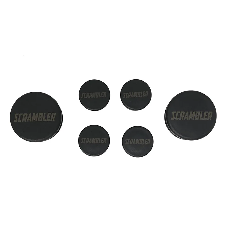 6PCS Motorcycle Frame Hole Cover Caps Plug Decorative Frame Cap Set For Ducati Scrambler 400 800 2014 2015 2016 2017 2018 2019