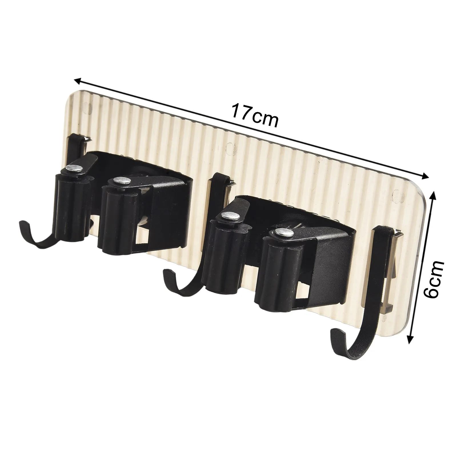 1 PC ติดผนัง Mop คลิปไม้กวาดผู้ถือตะขอสําหรับ Home Closet โรงรถห้องครัวห้องน้ํา Space-Saving Mop คลิปเครื่องมือ