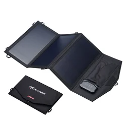 ALLPOWERS-Carregador Solar Dobrável com Porta USB, Backup Doméstico, Energia de Emergência Externa para Todos os Telefones, 5V, 18V, 21W