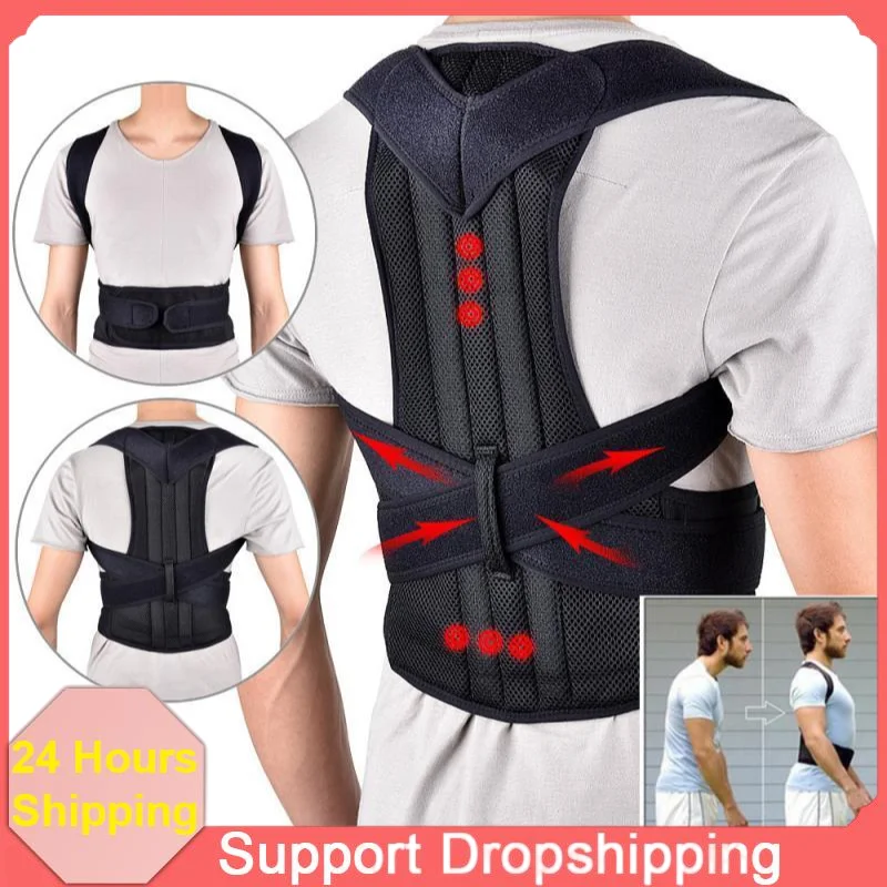 

Adjustable Posture Corrector Corset Back Male Female Brace Belt Lumbar Support Straight Corrector Breathable Back Support