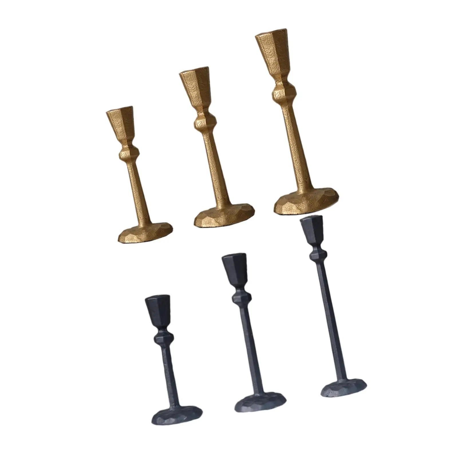 

3Pcs Pillar Candle Holders Decorative Candle Stands Pillar Candle Stands for Special Events