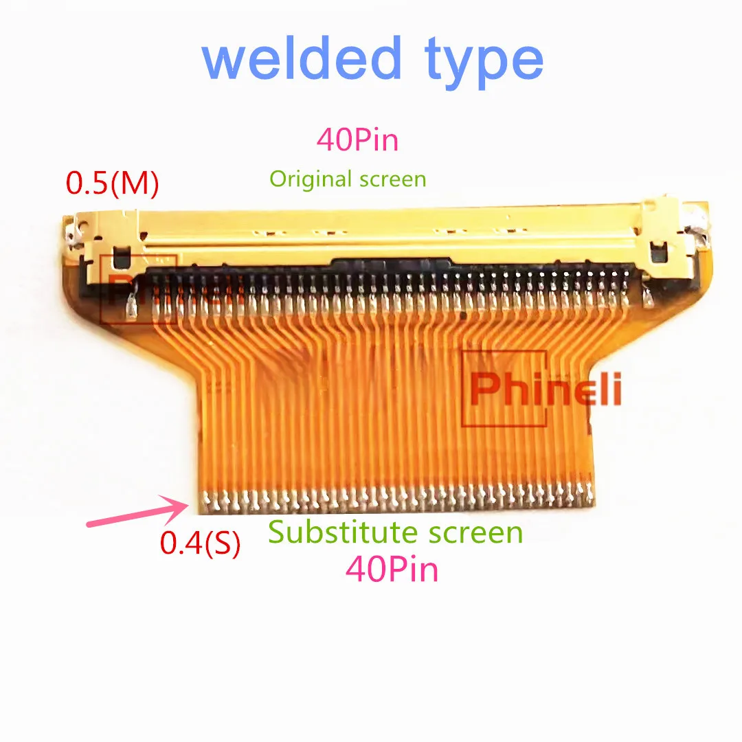 溶接タイプのラップトップスクリーン,LEDスクリーン,40ピン,0.5mm, 40ピン