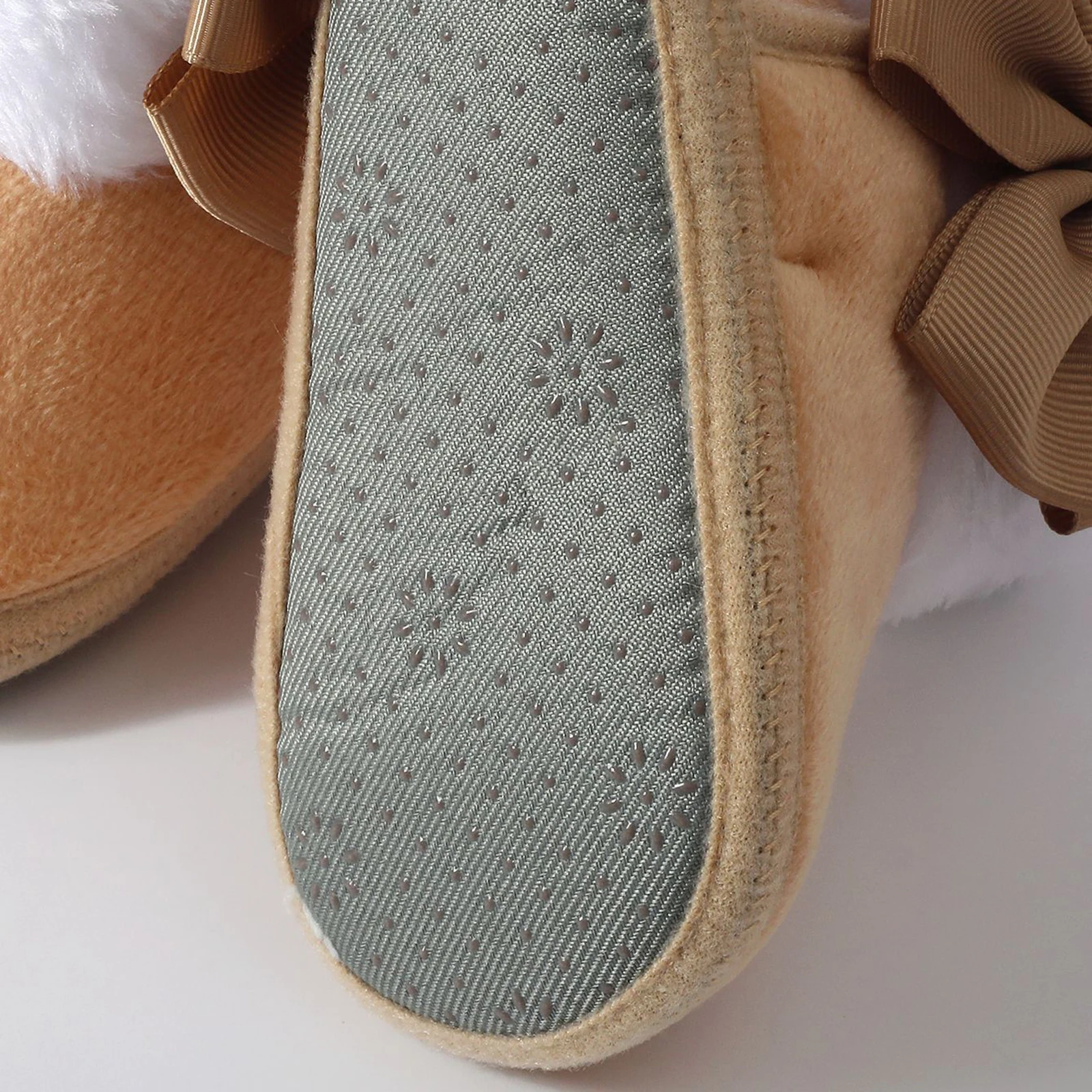 

Baby Girls Fall Winter Boots, Soft Sole Furry Patchwork Bow Non-slip First Walker Shoes Toddler Shoes