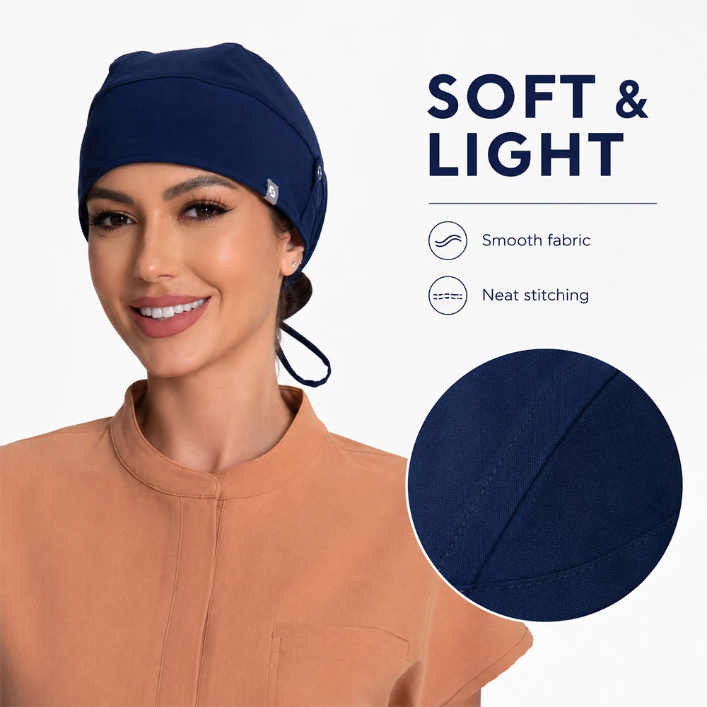 KUNGFU SCRUBS Unisex Surgical Caps Breathable Scrub Cap Animal Hospital Workcap Moisture-wicking Nurse Hats for Medical Nursing
