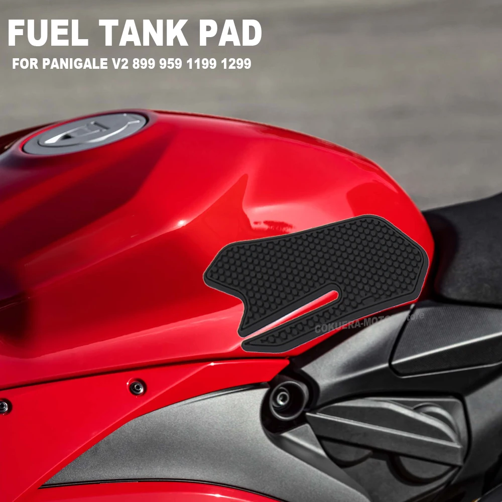 

Motorcycle Accessories Tank Pad Rubber Non-Slip Protector Sticker Side Traction Kneepad Decal For Panigale V2 2021