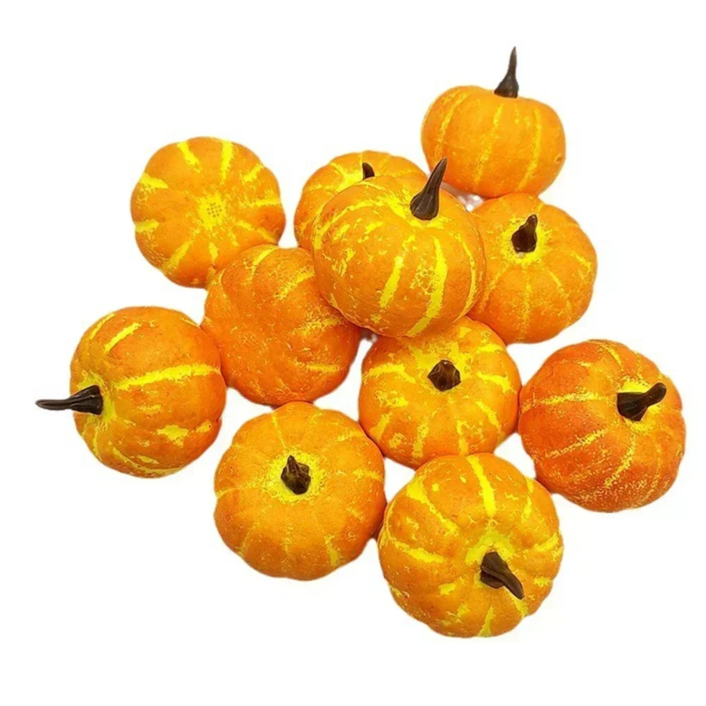 Decorazione di zucca Simulazione di verdure Artigianato fai-da-te Zucca artificiale Simulazione finta di verdure Halloween Homedecor Prop Artigianato fai-da-te