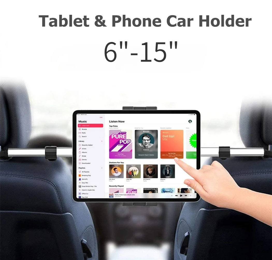 

13inch Tablet Holder in Car for iPad Pro 12.9 Car Holder Back Seat Headrest Tablet Mount Clamp for Samsung Galaxy Tab S7 Plus Fe