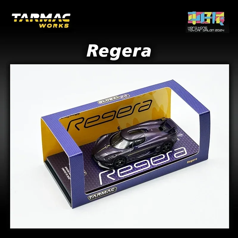 1:64 TW  All Carbon Regera 2024 Hong Kong Exhibition Limited Diecast Car Model Collection Toy Tarmac Works