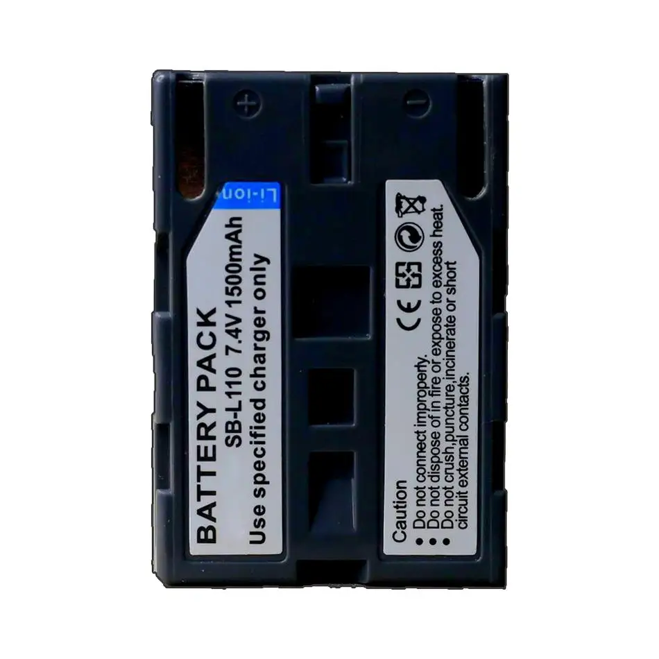 SB-L110 Camera Battery For Samsung SB-L110A SB-L160 SB-L320 VP-L500 1500mAh Real Capacity