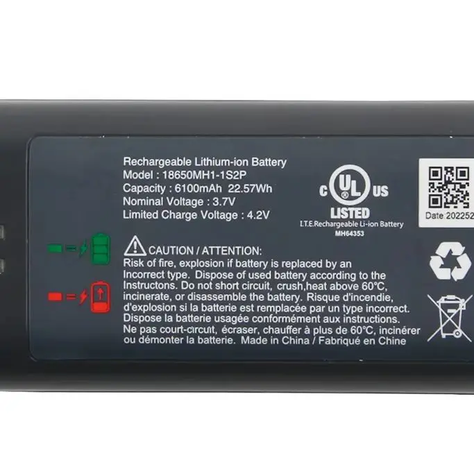 For My Q Smart Garage Video Keypad 18650MH1-1S2P Battery