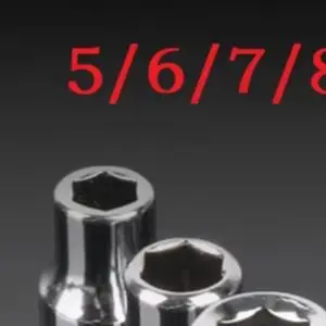 9 Pieces/set Hexagon Key Sleeve Socket Combination 5-13mm Carbon Steel Hexagon Socket Hexagonal Hexagon Removal Tool