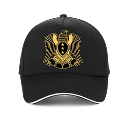 Gorra de béisbol con el escudo de armas de Syria para hombre y mujer, sombrero para el sol, sombrero con bandera de águila de Syria